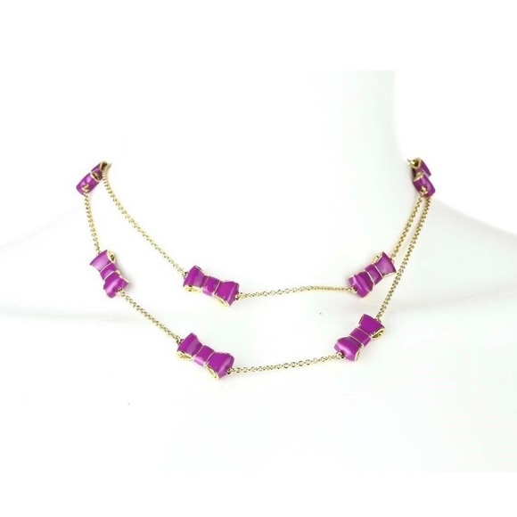 Kate Spade "take a bow" baja long scatter necklace - Picture 6 of 16